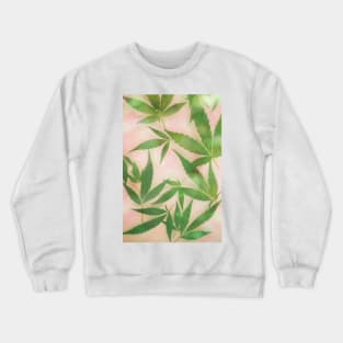 Dreamy Cannabis Marijuana Leaves Crewneck Sweatshirt